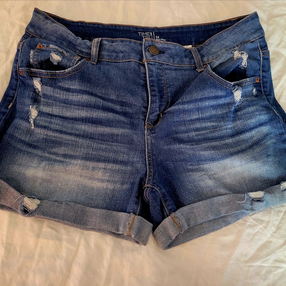 Women's Blue Denim Shorts